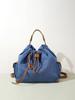 High-End Retro Denim Patchwork Drawstring Shoulder Bag (2025 Design)