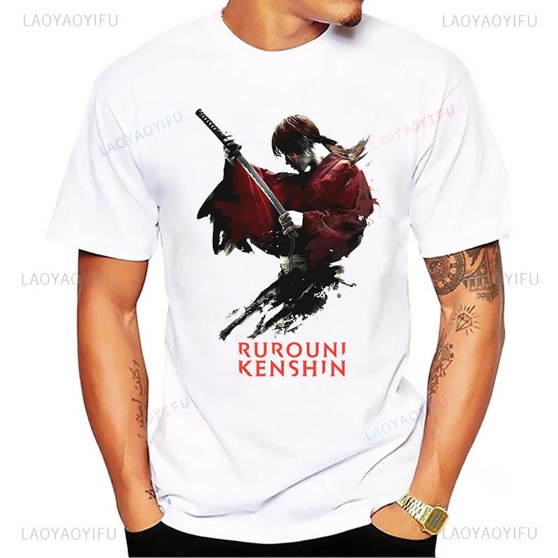 

Руроуни Кеншин Аниме мультяшный принт Милый Харадзюку мода Уличная мода повседневный летний мужской женский универсальный футболка с круглым вырезом S