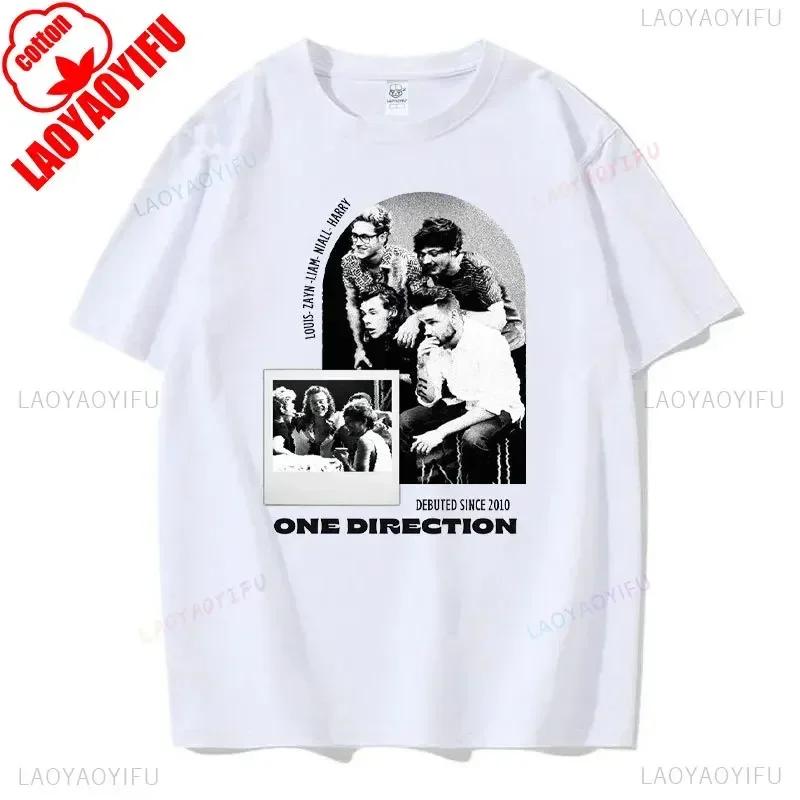 I Love One Directions Print T-Shirts Rapper Short Sleeve T Shirt Vintage Singer Tops Summer Cotton Hip Hop Men Women Tee-shirts