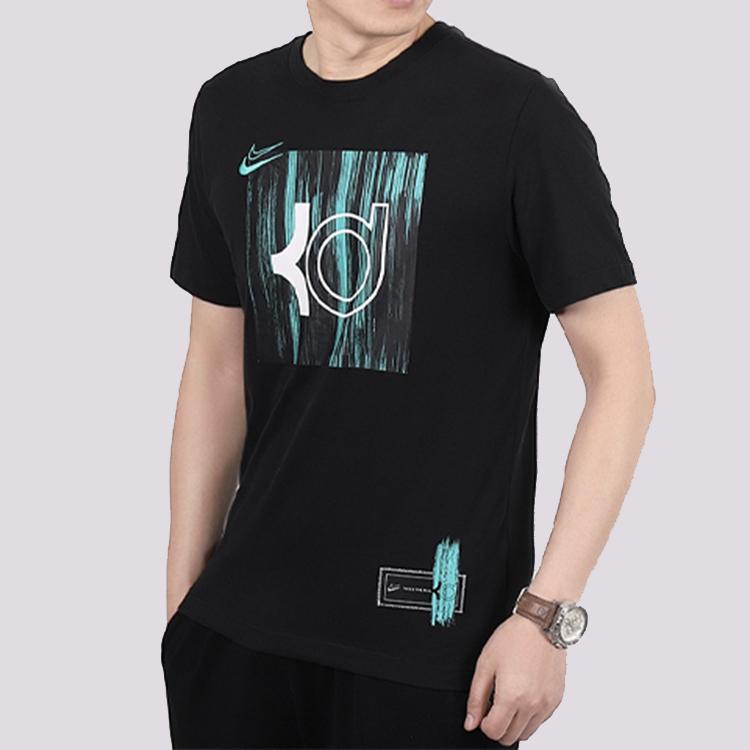 Nike Dri-FIT KD Logo Tribute To Kevin Durant Print Short Sleeve T-Shirt Men Tops Black CD1279-010