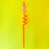 Colorful Fishtail Spiral Straw Party Decoration (PET Material)
