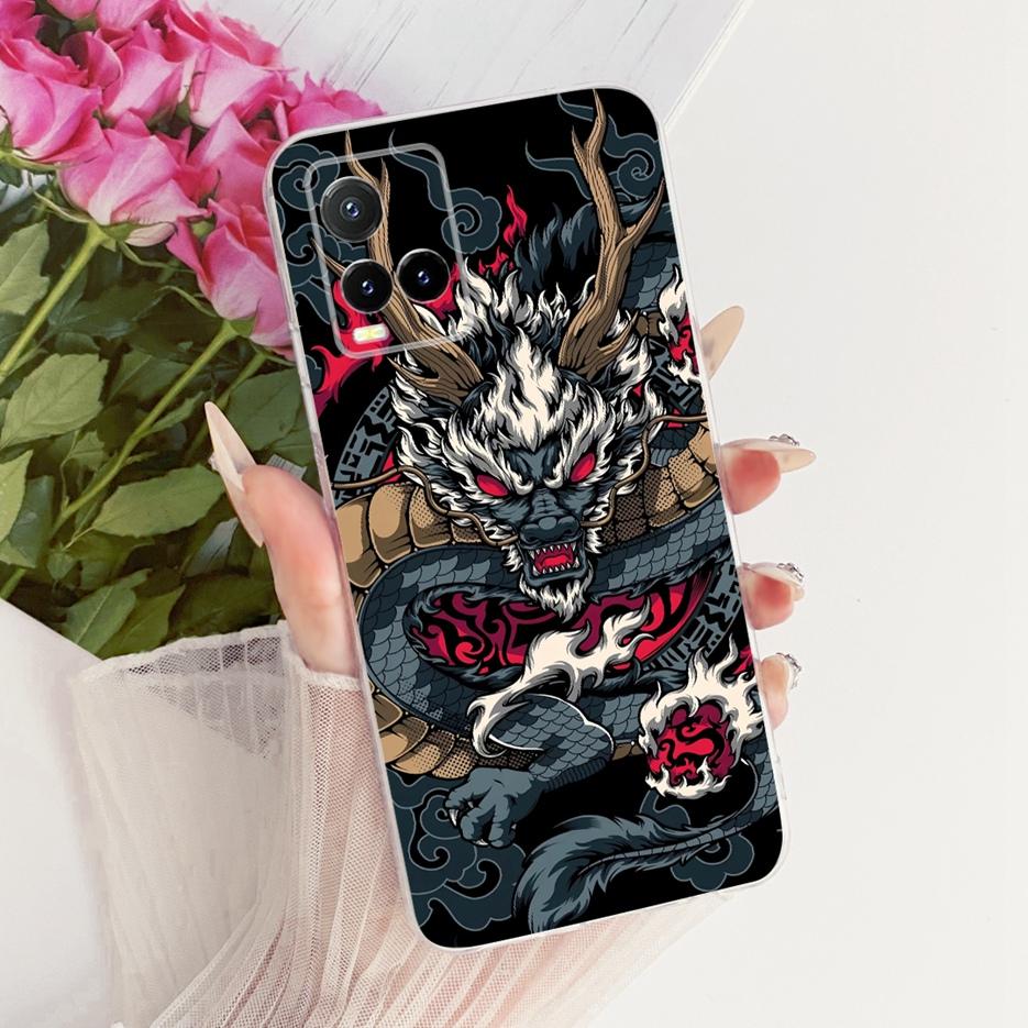 For Vivo Y33s 4G Case V2109 New Butterfly Painted Cover For Vivo Y21 Y21e Y21s Y21t Soft Silicone Case For Vivo Y33t Y 21 s Bags