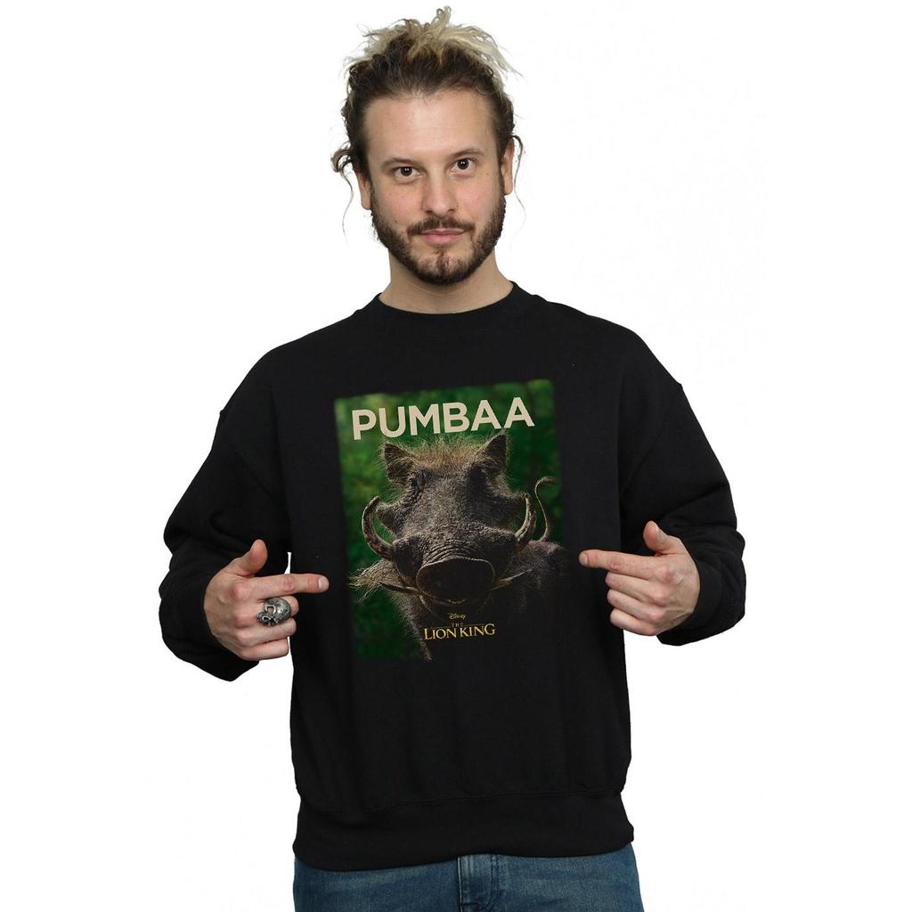 Disney Mens The Lion King Movie Pumbaa Poster Sweatshirt