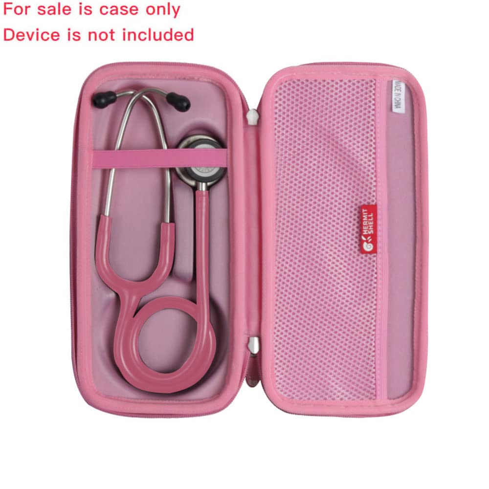 Hermitshell Schützende Aufbewahrungstasche für Littmann Classic III Stethoskop (Rosa) (Nur Fall)