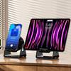 Cell Phone Stand W/ BT Speaker Stereo Sound Portable Bluetooth-compatible Speaker RGB Ambient Light for Home and Outdoors
