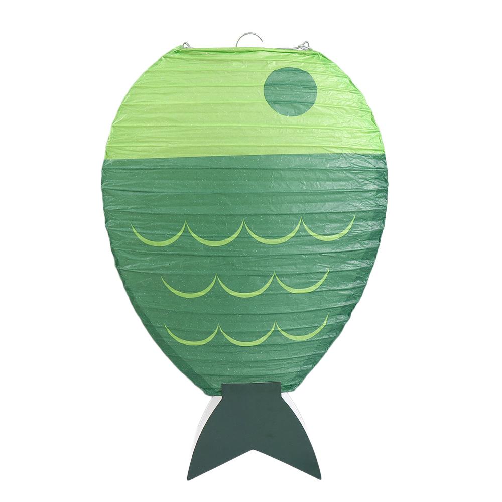 

Wedding Wishing Chinese Fish Shaped Candle Light Paper Lanterns Decoration Party Supplies green