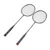 1 Pair Badminton Racket Set Lightweight Carbon Aluminum One Piece Badminton Racquets with Carrying Bag for 2 Player