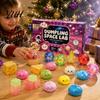 Interactive Holiday Countdown Calendar Squeeze Toys Advent Calendar, Soft Bun Sensory Fidget Toys, Christmas Stocking for Play Stuffer, Stress Relief