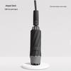 10-Rib 280T Pongee Automatic Three-Fold Inverted Umbrella with Silicone Strap Handle for Sun and Rain