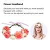   Flower Wreath Headband Floral Garland Headpiece Artificial Floral Crown for Women