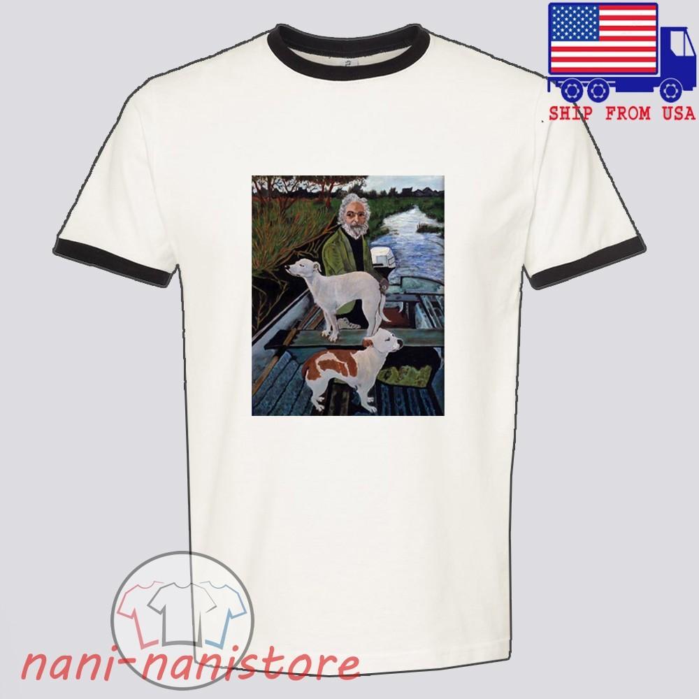 Goodfellas Painting Old Man Mafia Movie Men#039;s Ringer Black Size S3XL Unisex T-Shirt XXXL