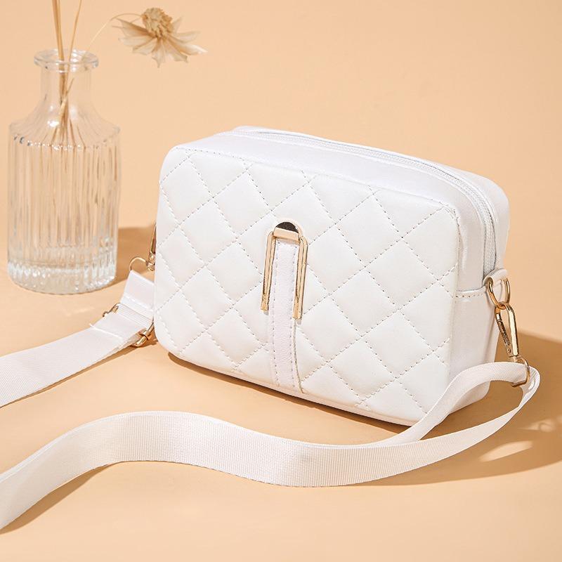 Women's bag new fashion trend camera bag diamond simple shoulder messenger bag one piece