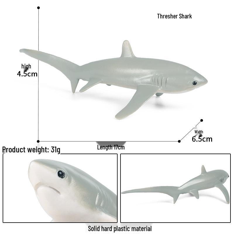 Children's Solid Plastic Hammerhead Shark Underwater Model Toy
