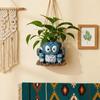 Plant Pots Cute Owl Resin Flowerpot Wall Planter for Indoor Plants for Home Kitchen Window Outdoor Garden Patio Orchid Fern