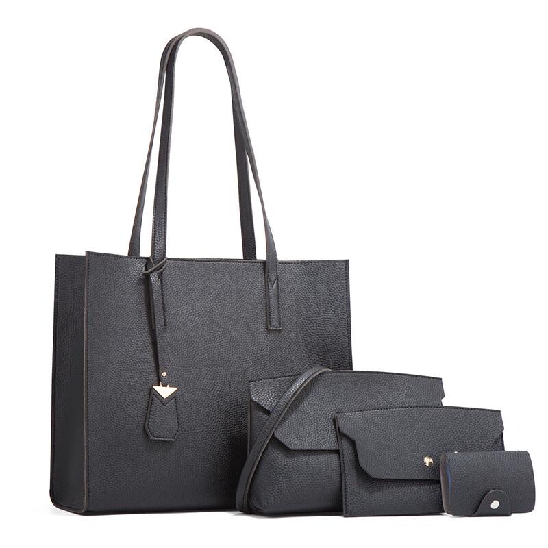 Women's Fashion Large Capacity Tote Bag 4-Piece Set