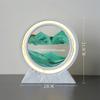 Sandscape Moving Sand Art Picture Quicksand Table Lamp Liquid Hourglass Dynamic Flowing Sand Painting Night Light Home Decor