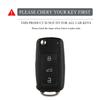 TPU Auto Klappschlüssel Hülle Abdeckung Schale Schlüsselanhänger für Volkswagen VW Polo Golf Passat Tiguan Beetle Caddy Eos Skoda Octavia Seat Leon Altea