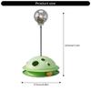 Interactive Cats Toy Slow Feeder with Teasing Track Balls Base Table Tennis