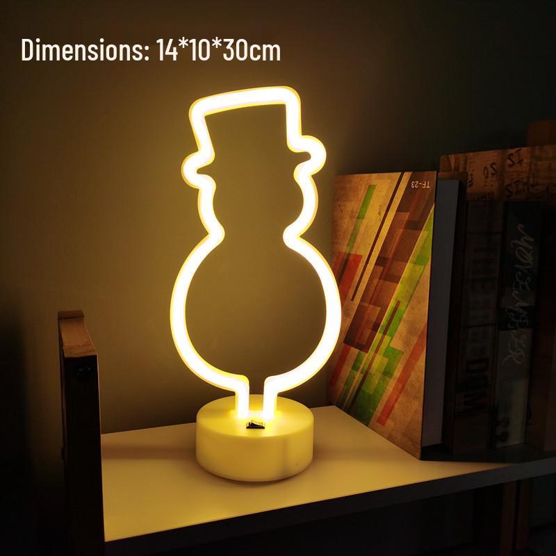 Luz de Mesa LED Neon para E-Sports e Decoração de Quarto