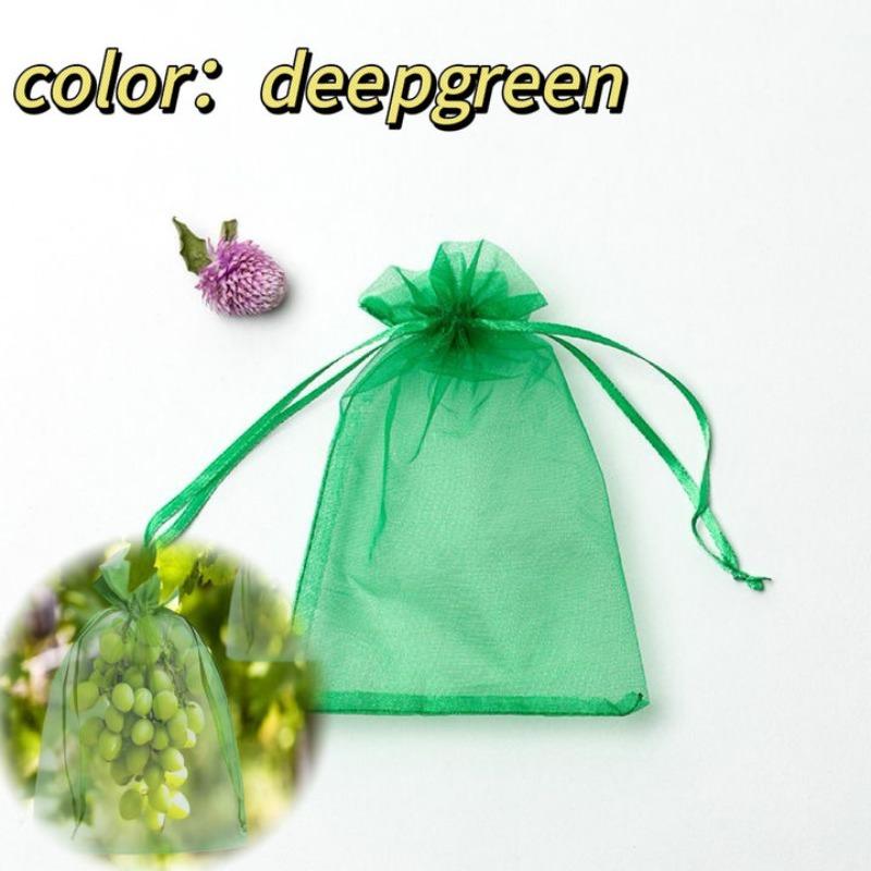 

50/100pcsTulle Packaging Transparent Organza Drawstring Bags Jewelry Mesh Gift Pouches Container Drawstring Bags Gauze Bag 50pcs&7x9cm