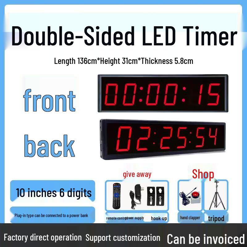 Professional Double-Sided 10-inch Digital Timer