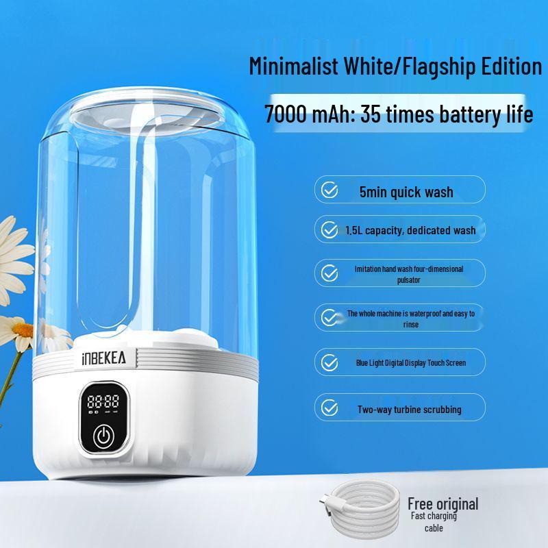 Portable Mini Wash Cup: Wireless, No-Installation Laundry Machine for Socks and Underwear