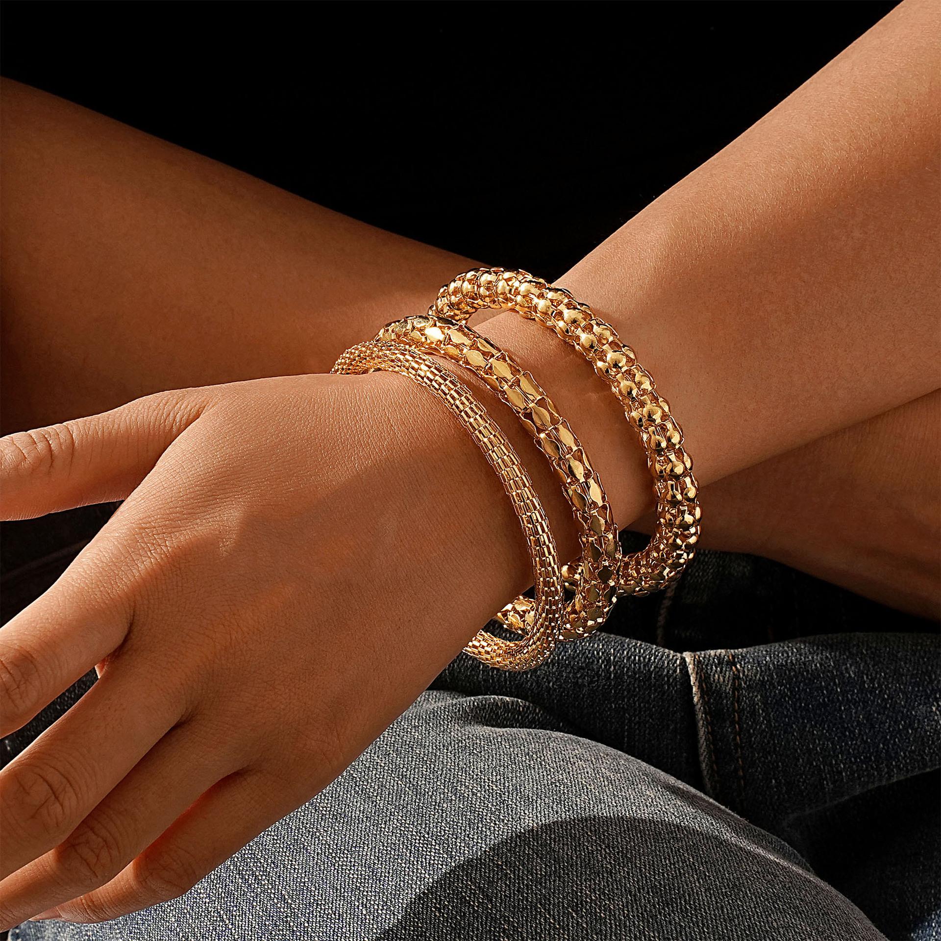 

Женский браслет в богемном стиле 3 в 1