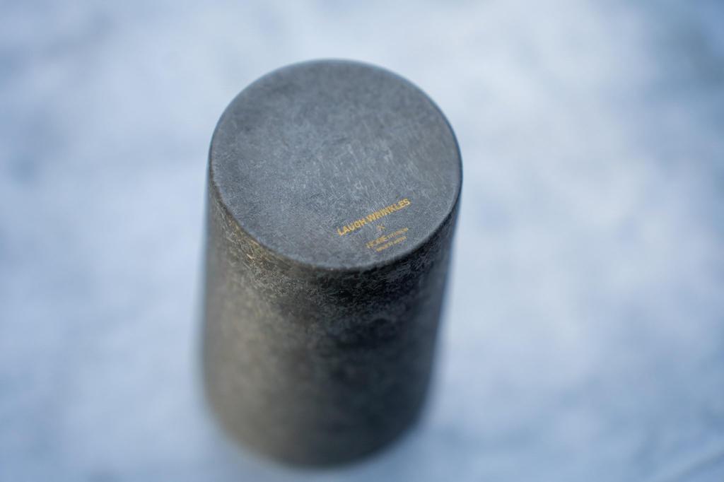 LAUGH WRINKLES X HORIE Titanium Double Tumbler "Deep Sea" 270ml, Set of 2, In Paulownia Wood Box, Kiln-Crafted, Perfect Gift for Outdoors and Camping