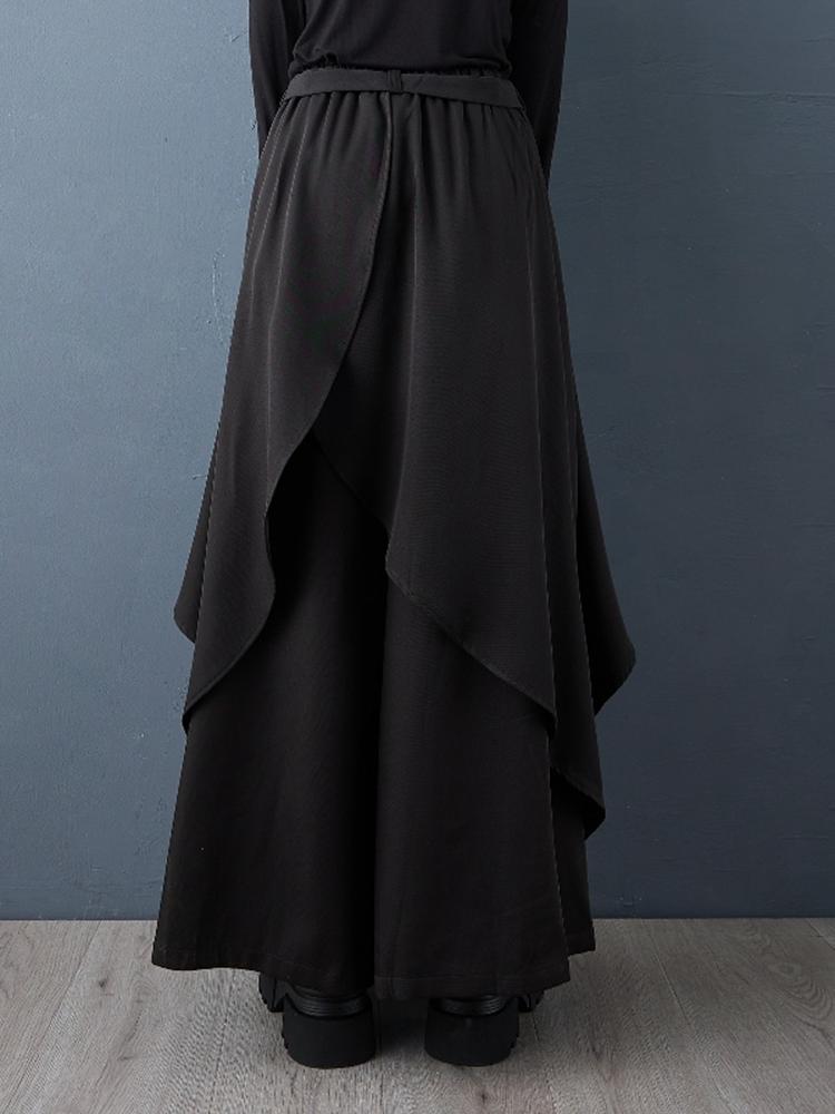XITAO black irregular female pants GJ1249