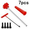 3/7/13/23/30Pcs Valve Stem Tool Kit Metal Tire Installer Tool Car Puller Wheel Tire Remover T-Hook Replacement