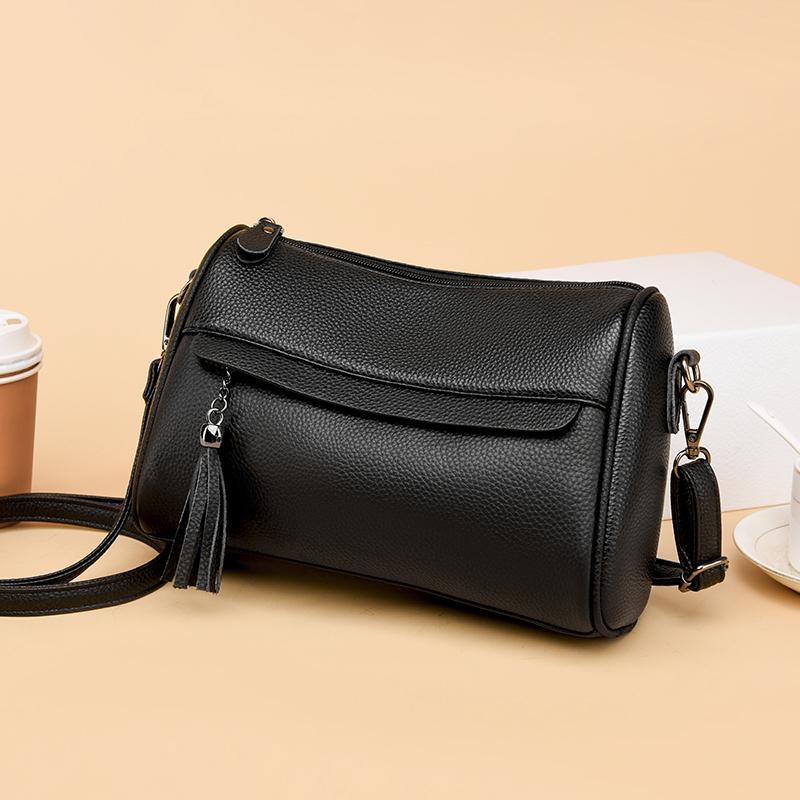 Woman Leather Handbag Compact Luxury Shoulder Bag Cross Body Pillow Fashion Messenger Bags Women Versatile Genuine Leather Handbag