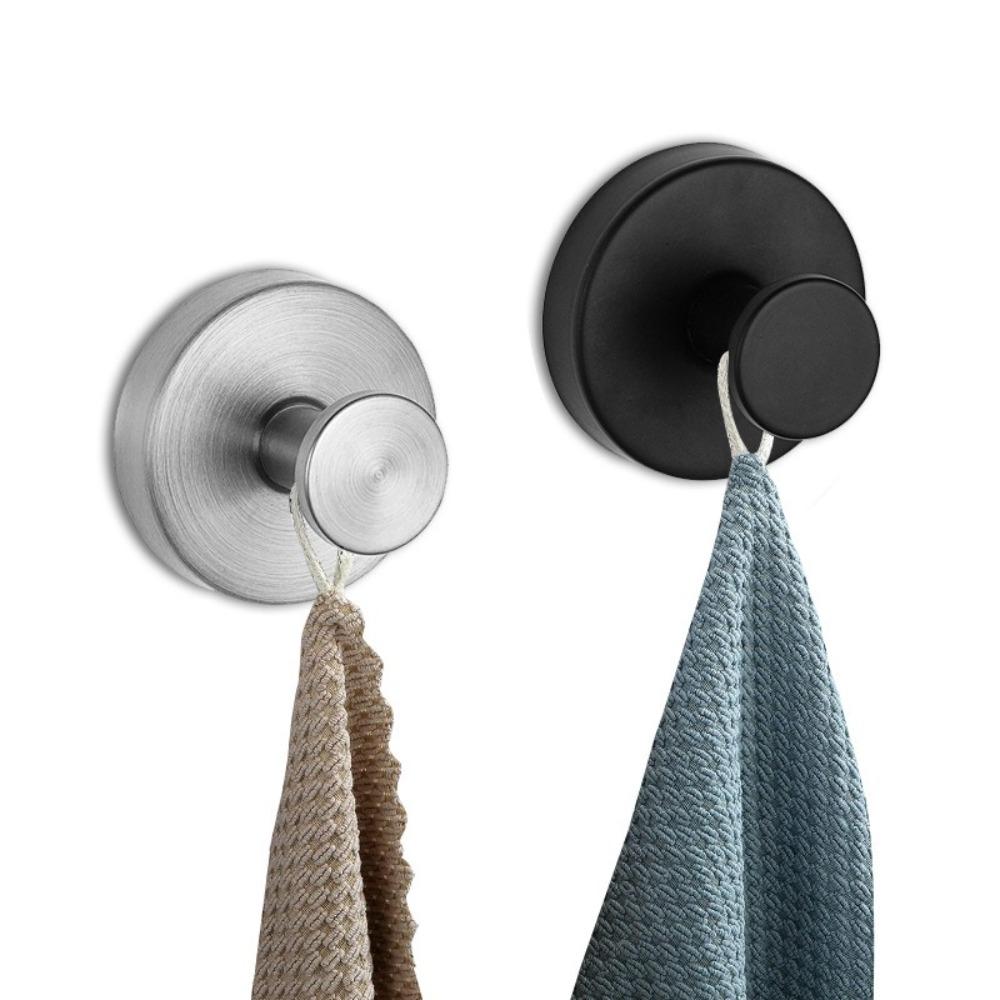 Waterproof Suction Cup Hook Metal Wall Hanger Useful Clothes Hooks  for Bathroom