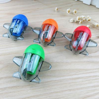 Cute Cartoon Aircraft Plastic Pencil Sharpener Machine For Kids Gift Rh