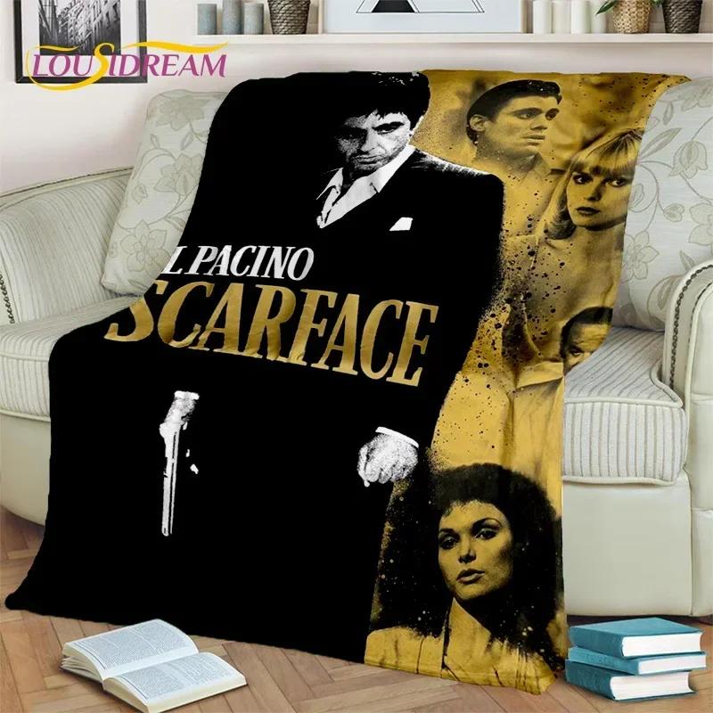 Scarface 3D Classics Movie Tony HD Blanket,Soft Throw Blanket for Home Bedroom Bed Sofa Picnic Travel Office Cover Blanket Kids