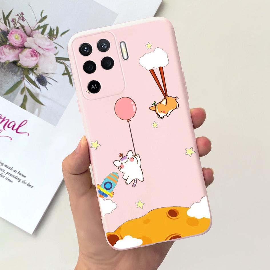 For OPPO Reno 5 5G Reno5 Pro Case CPH2201 Cute Painted Soft Silicone Covers Phone Cases For OPPO Reno 5 Pro Reno5 Lite 5Z Fundas