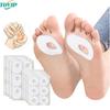 6Pcs/Sheet Foot Corn Protectors Pads Foam Round Oval Self Adhesive Cushions Soft Heel Pad Toe Corn Callus Protectors Pads