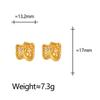 Elegant Geometric Zircon Twist Earrings for Women