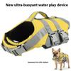 Verstellbare Hunde-Schwimmweste - Hohe Sichtbarkeit, Starker Auftrieb Reflektierende Sicherheit Mit Oberem Griff Zum Schwimmen, Bootfahren