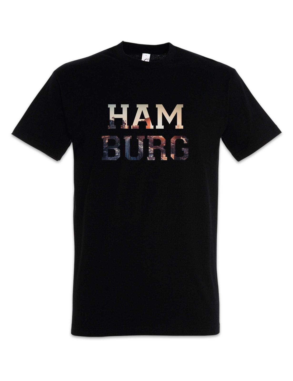 Hamburg T-Shirt Mens Womens Tees Top Skyline Stadt City Deutschland Germany M