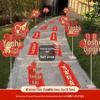 Outdoor Wedding Aisle Balloons - Double Happiness Yard Decorations