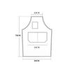  Chef Apron With Cross Back Bib Apron Cooking Aprons With Large Pockets For Men