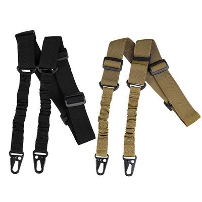 Taktischer Zwei-Punkt-Gurt Bungee Schultergurt Strapazierfähiger Nylon Gewehrgurt Hochleistungs-Gurt für Outdoor Jagd Sportzubehör