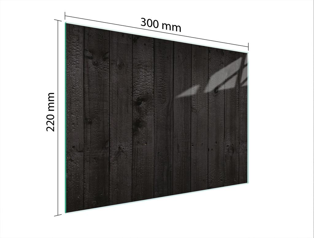 SZKLANA DESKA DO KROEJNIA 30x22 DREWNO