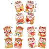 4pcs Laser Chinese New Year Red Pocket Cartoon Good Lucky Red Packets  Lunar New Year Gifts