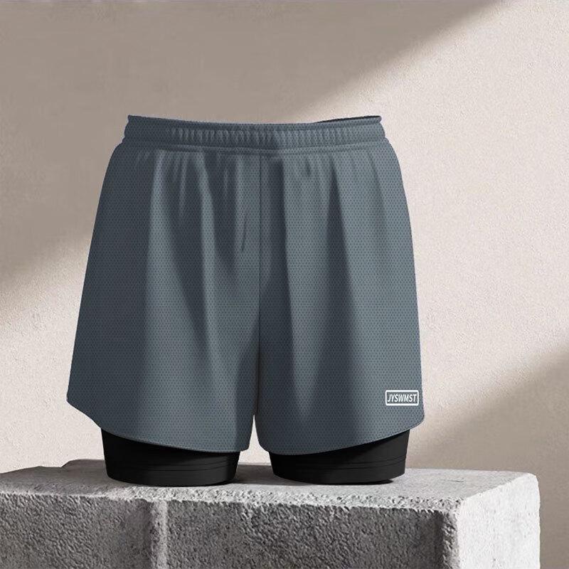 Men's Anti-Embarrassment Mesh Breathable Swim Trunks