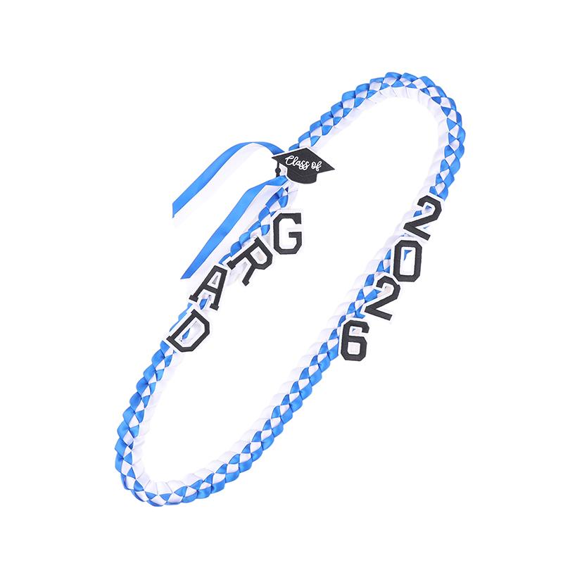 Graduation Leis Class Of 2026 Grad Handmade Ribbon Lei Ribbon Necklace With Grad Letters