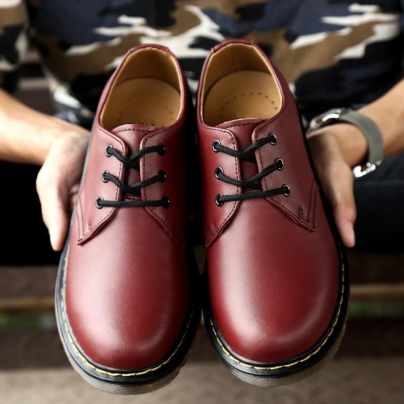 Buy Men Leather Shoes Genuine Leather Martin Boots Martin Shoes Men