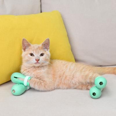 Drei Farben erhältlich Katzentatzenschutz Bade-Kratzschutz Katzenstiefel für Katze Verstellbare Bade-Waschstiefel Katzenpfoten-Nagelschutz