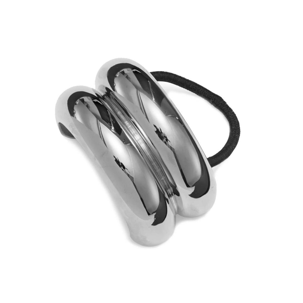 Vintage Chunky Hollow Double-layer Metal Hair Clips For Women Hairbands Elastic Scrunchies Hair Ropes Fashion Hair Accessories