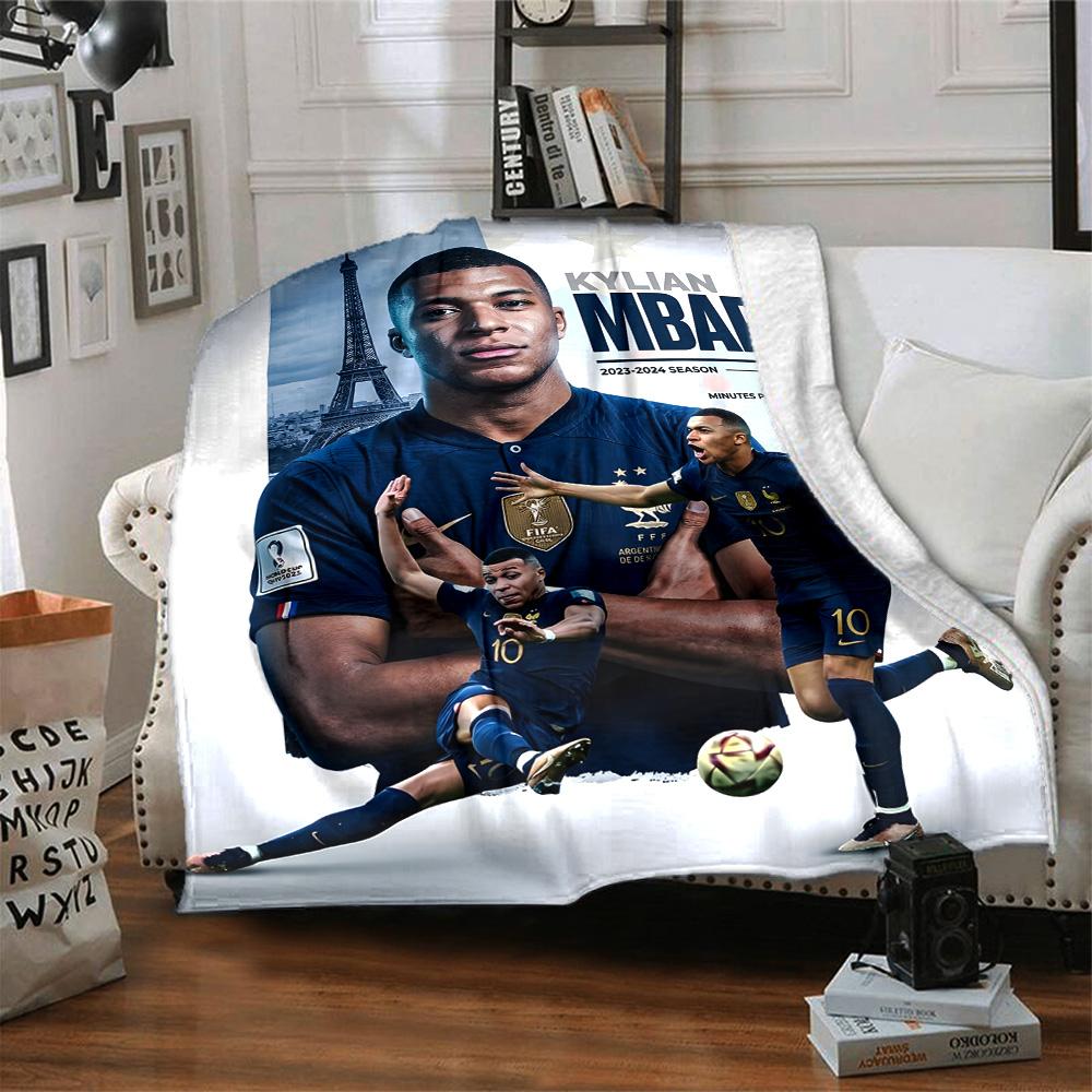 1pc Mbappe10 Blanket, Gift, for Men and Women, Soft Blanket, Good for Sofa Bed Couch Travel, Lightweight Flannel Blanket